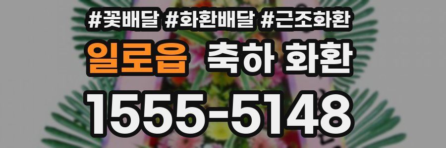 일로읍 축하 화환