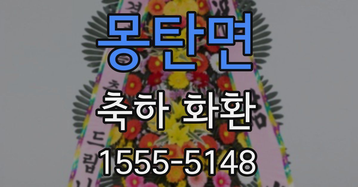 몽탄면 축하 화환