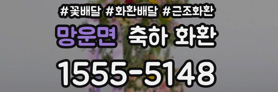 망운면 축하 화환