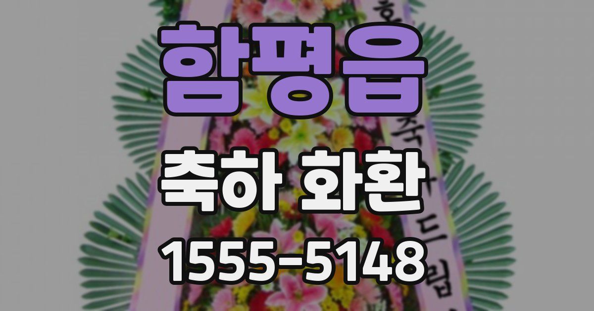 함평읍 축하 화환