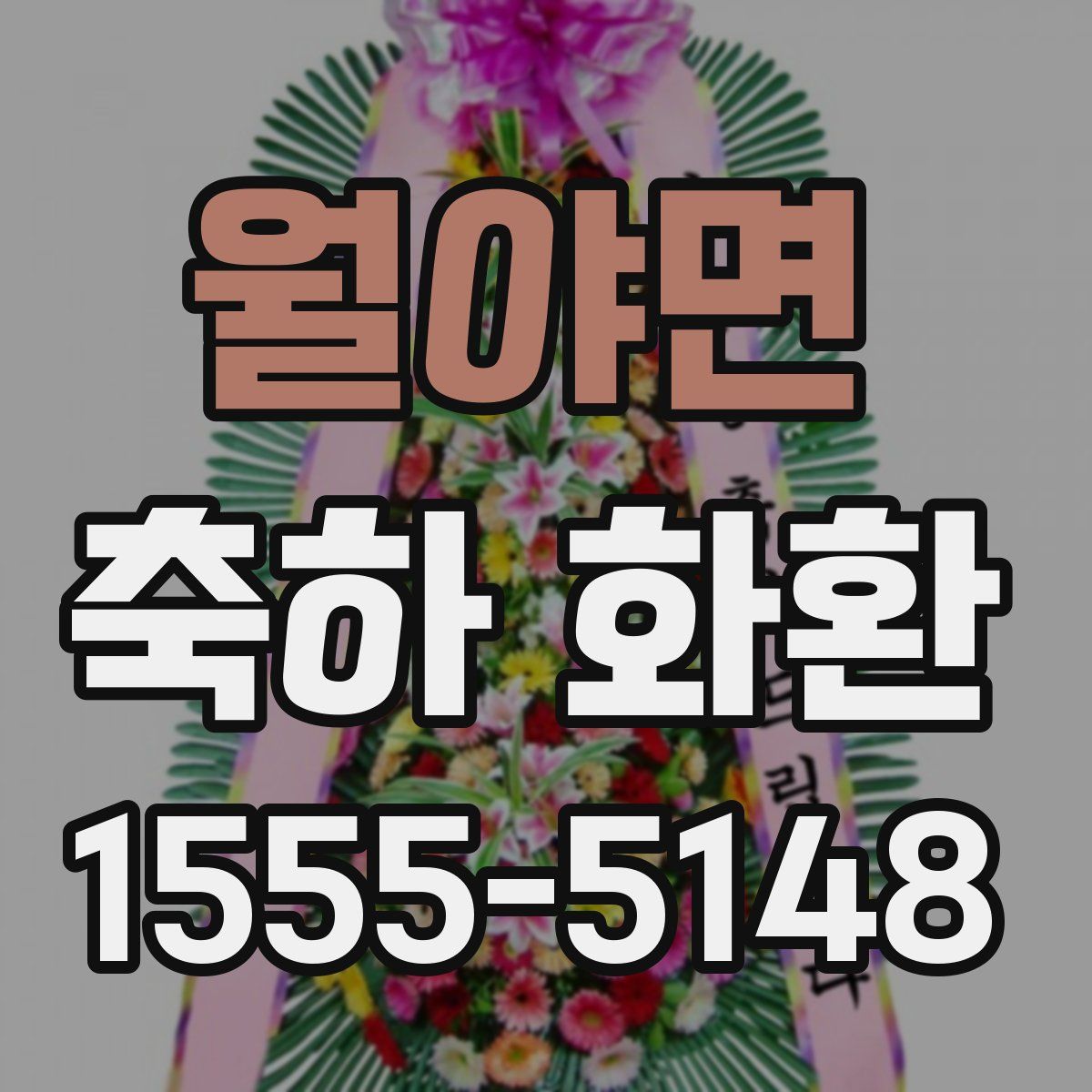 월야면 축하 화환