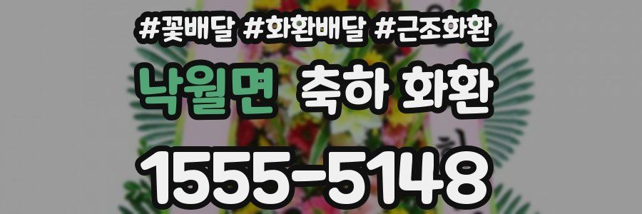 낙월면 축하 화환
