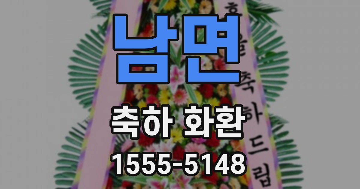 남면 축하 화환