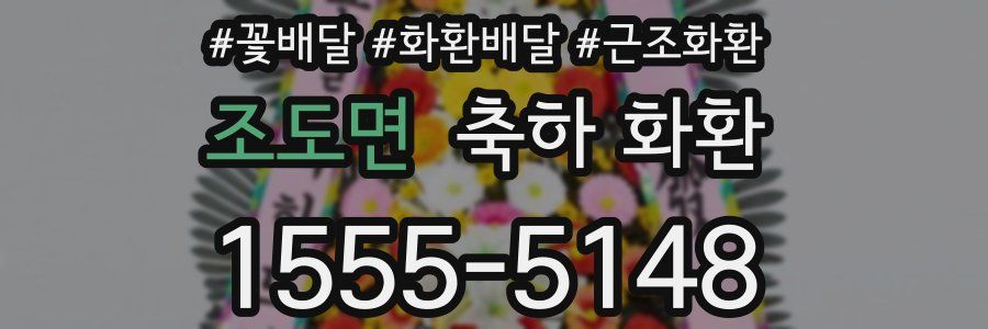 조도면 축하 화환