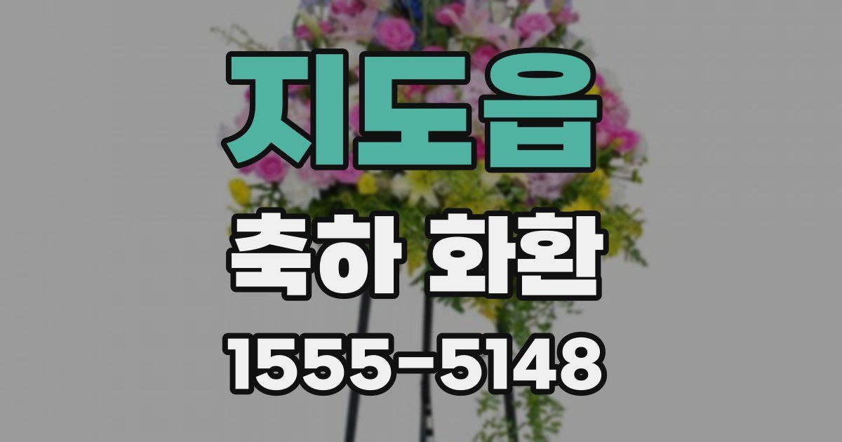 지도읍 축하 화환