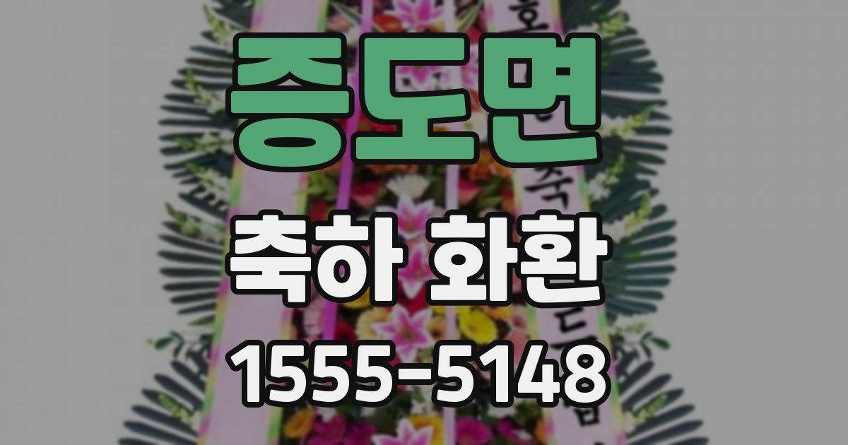 증도면 축하 화환