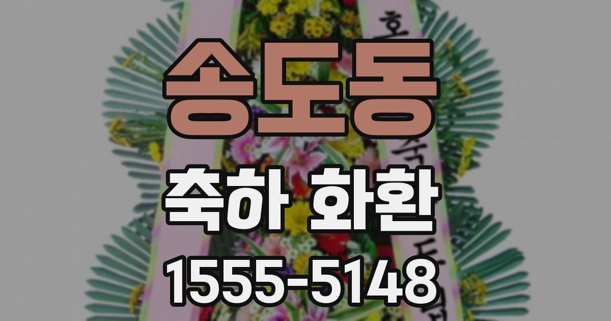 송도동 축하 화환