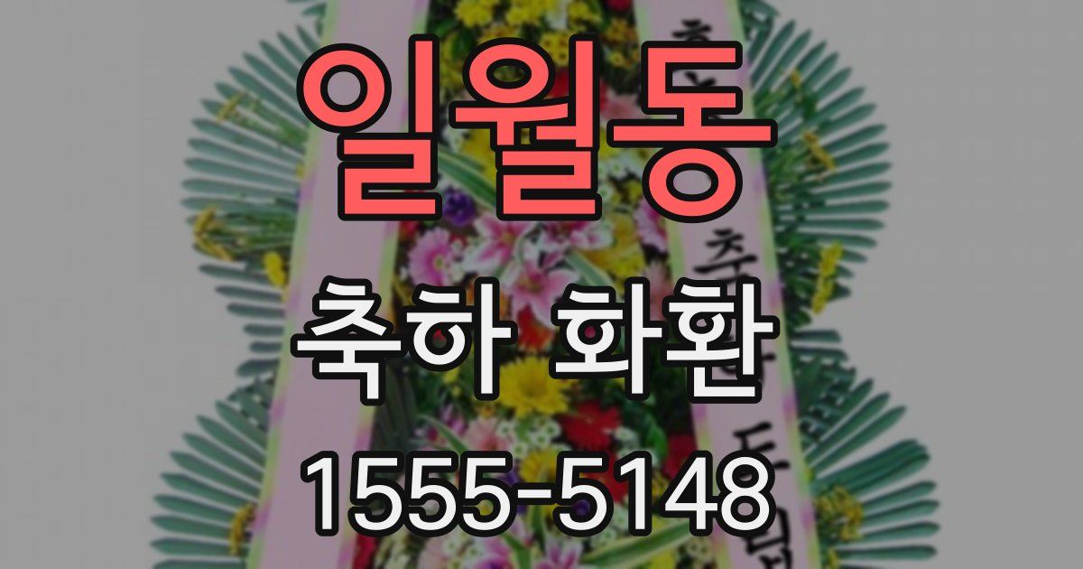 일월동 축하 화환