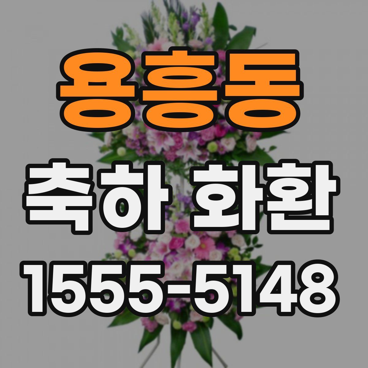 용흥동 축하 화환
