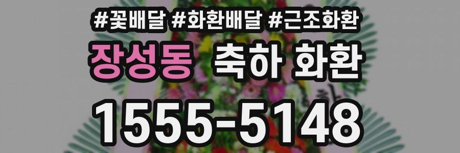 장성동 축하 화환