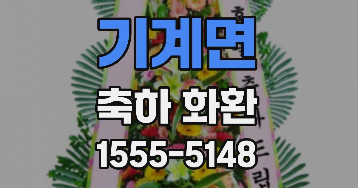 기계면 축하 화환