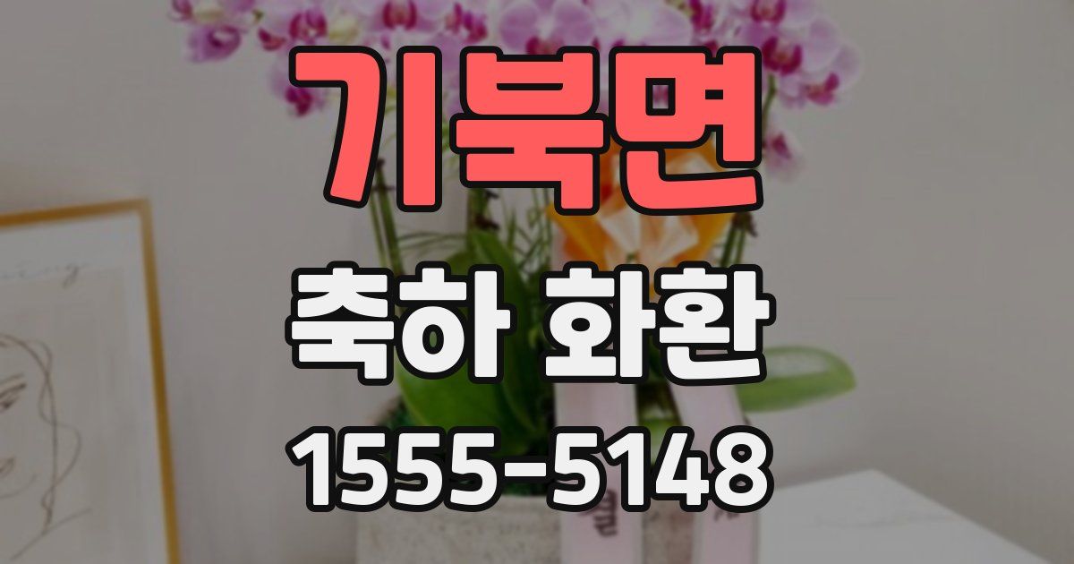 기북면 축하 화환