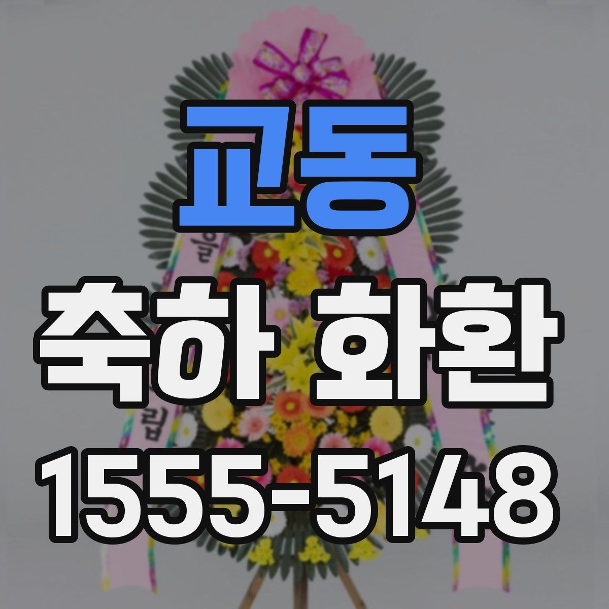 교동 축하 화환