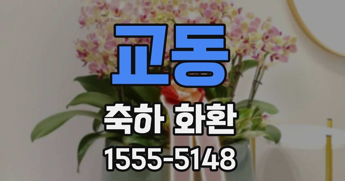 교동 축하 화환