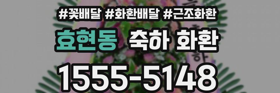 효현동 축하 화환