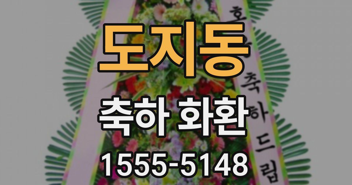 도지동 축하 화환