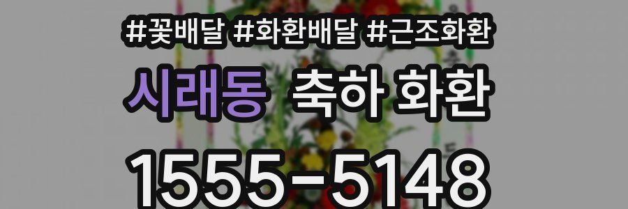 시래동 축하 화환