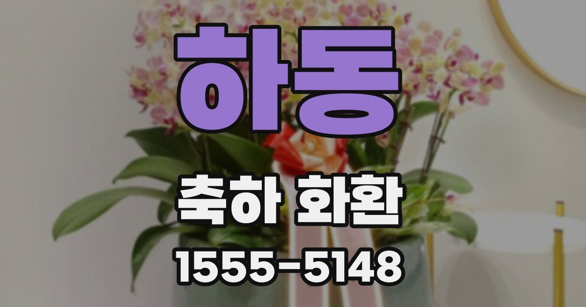 하동 축하 화환