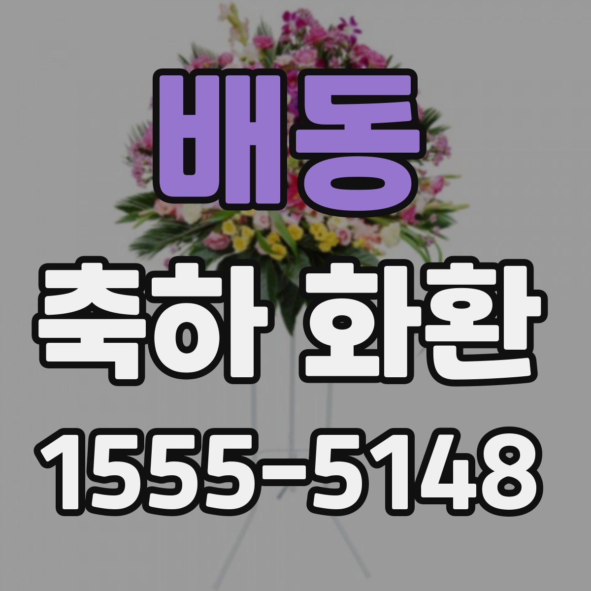 배동 축하 화환
