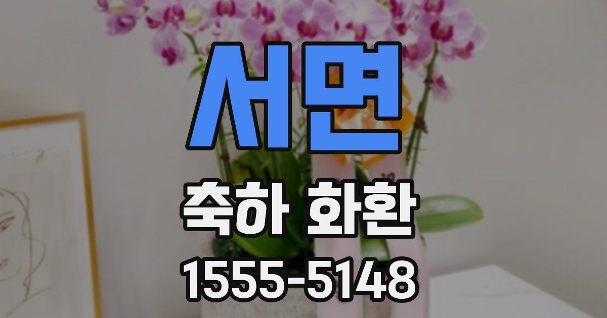 서면 축하 화환