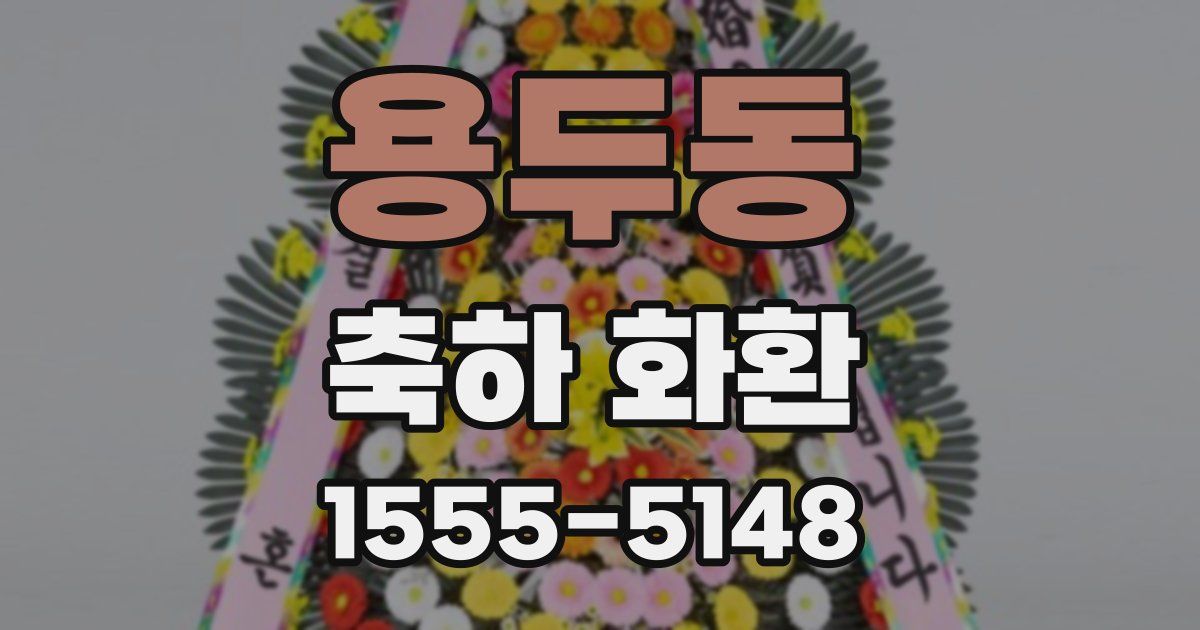 용두동 축하 화환