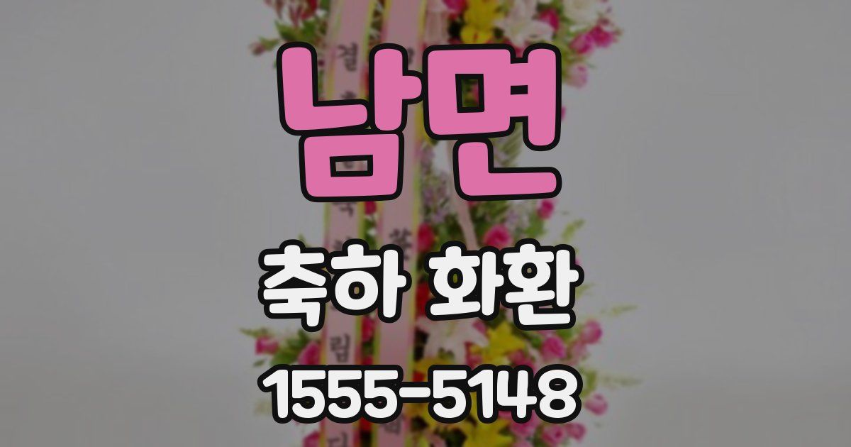 남면 축하 화환