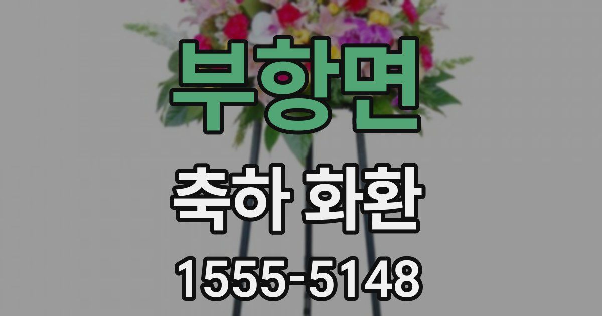 부항면 축하 화환
