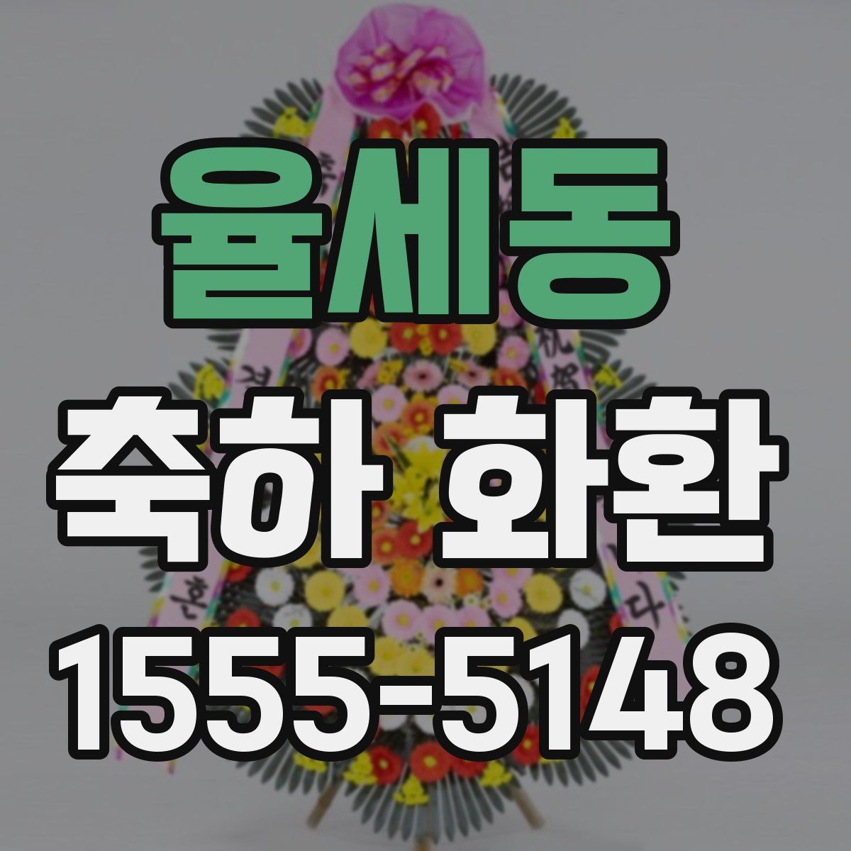 율세동 축하 화환