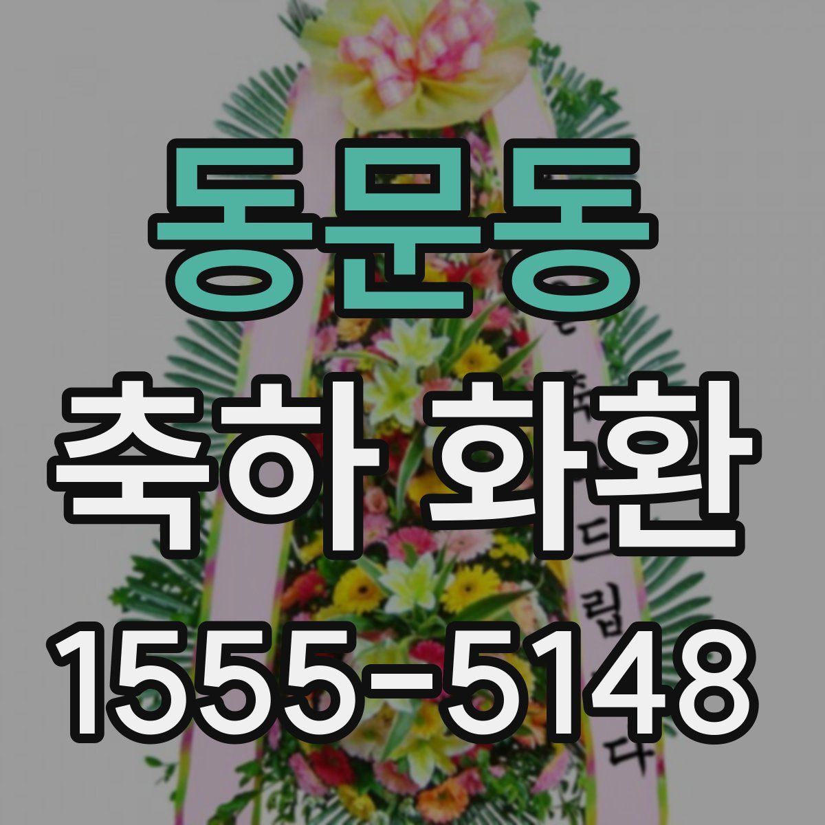 동문동 축하 화환