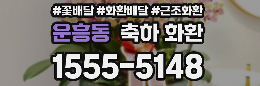 운흥동 축하 화환