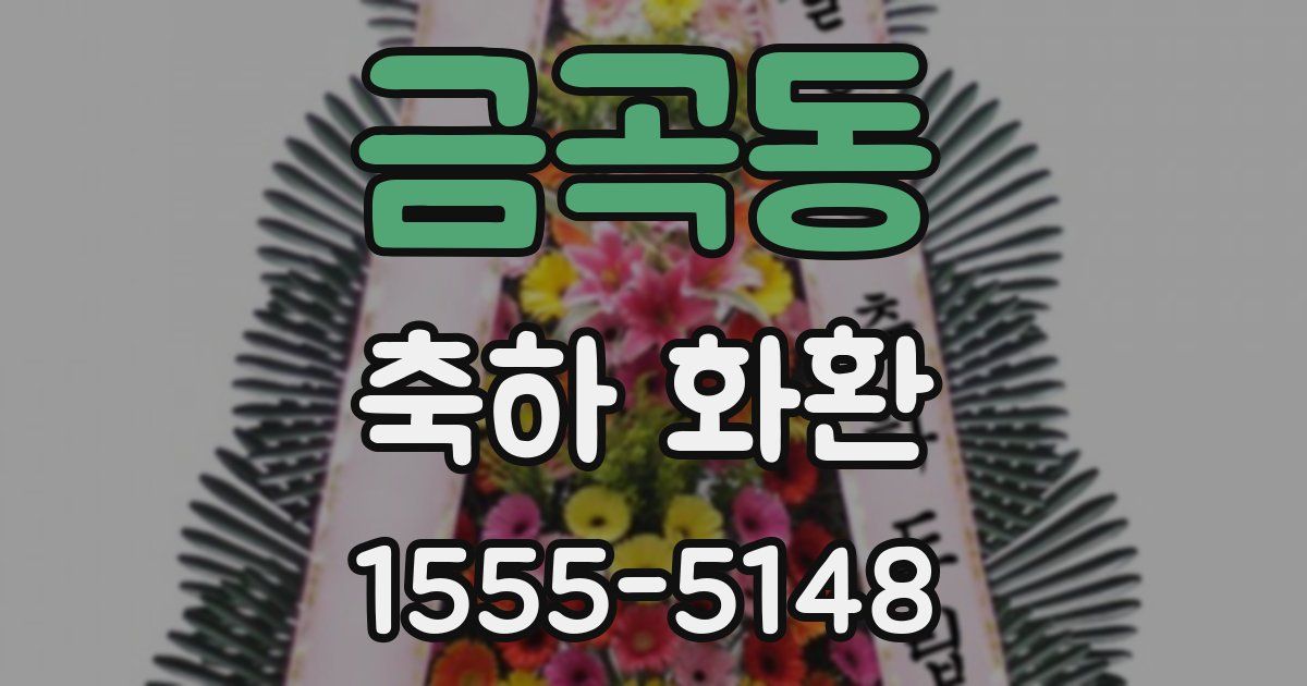 금곡동 축하 화환