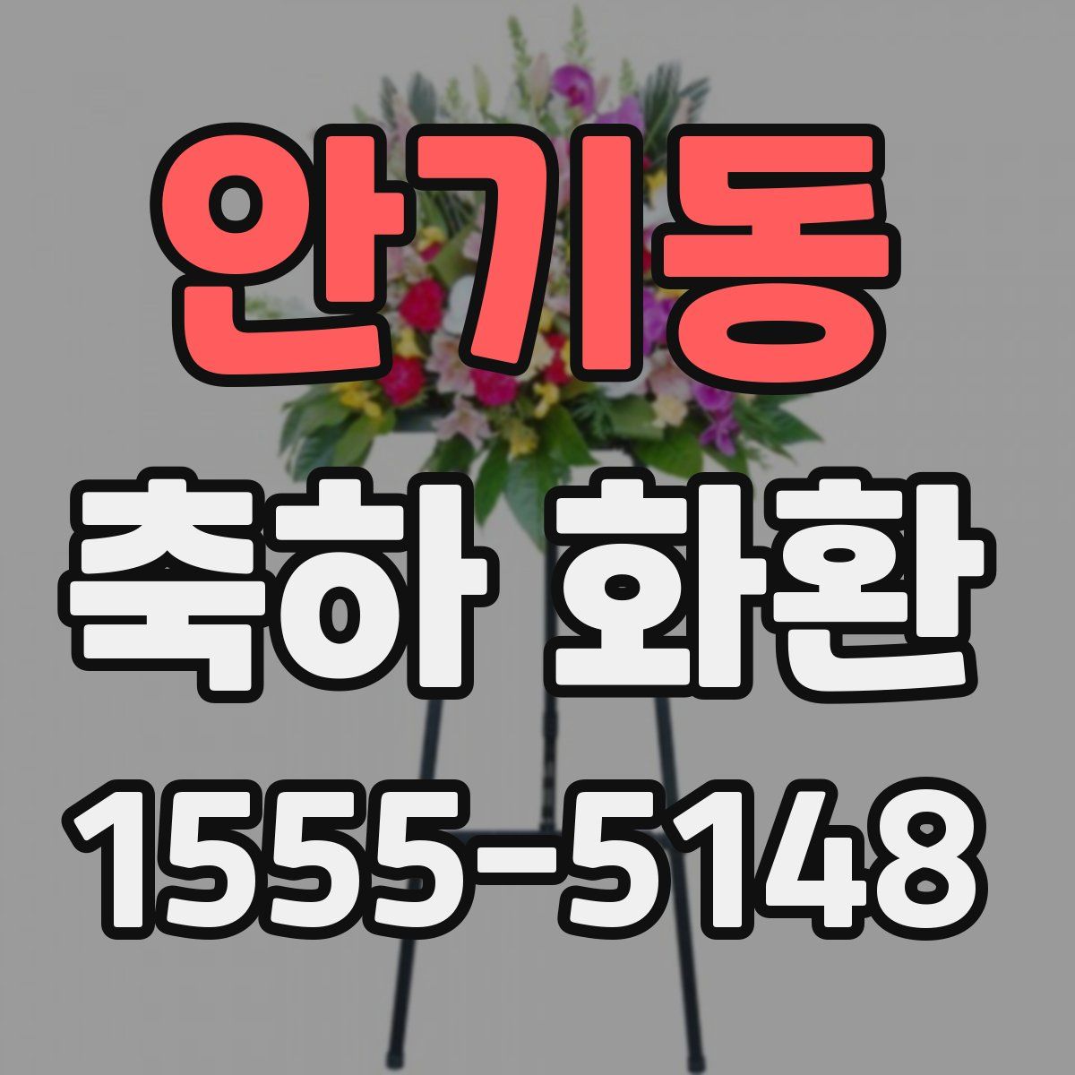 안기동 축하 화환