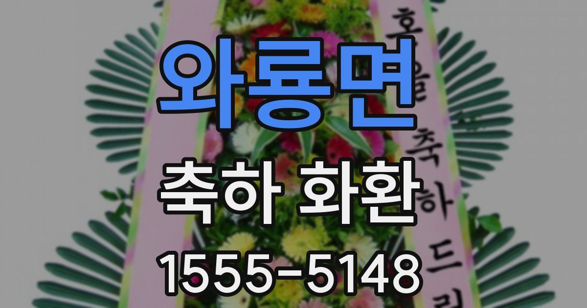 와룡면 축하 화환