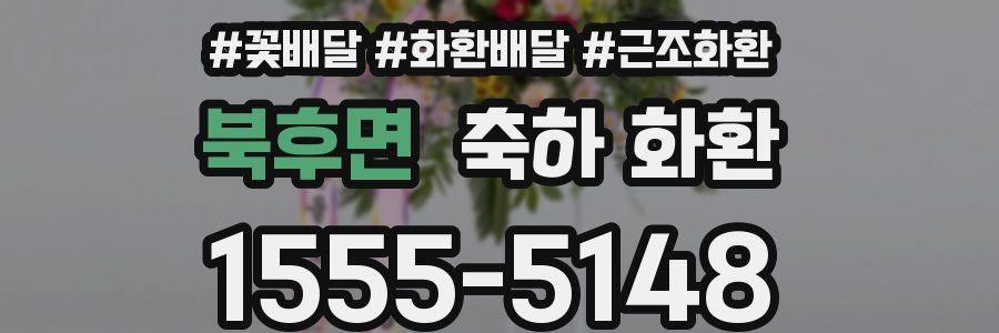 북후면 축하 화환