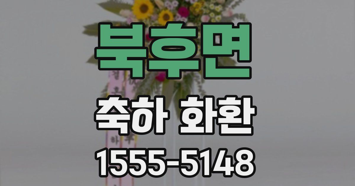 북후면 축하 화환