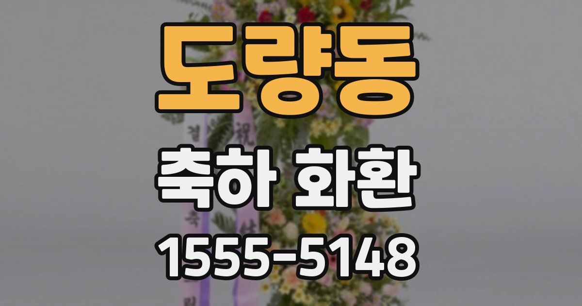 도량동 축하 화환