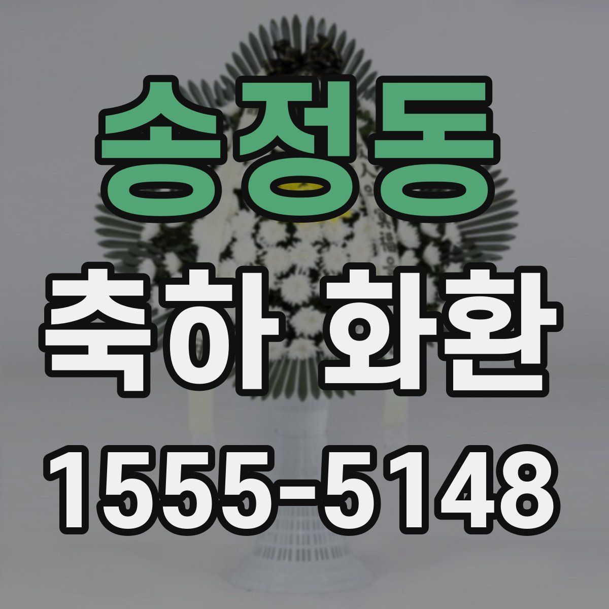 송정동 축하 화환