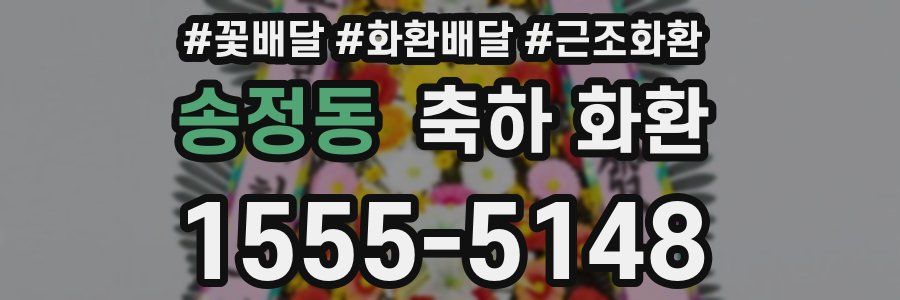 송정동 축하 화환