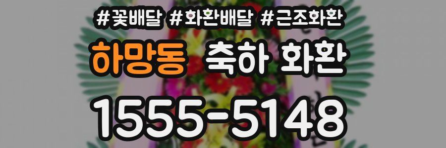 하망동 축하 화환