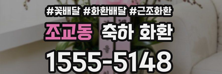 조교동 축하 화환