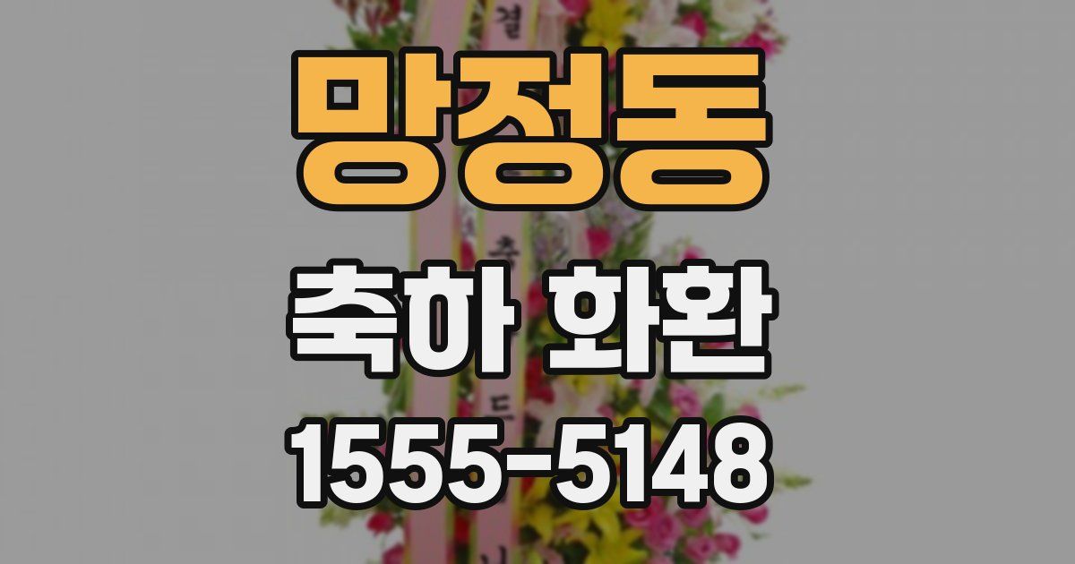 망정동 축하 화환