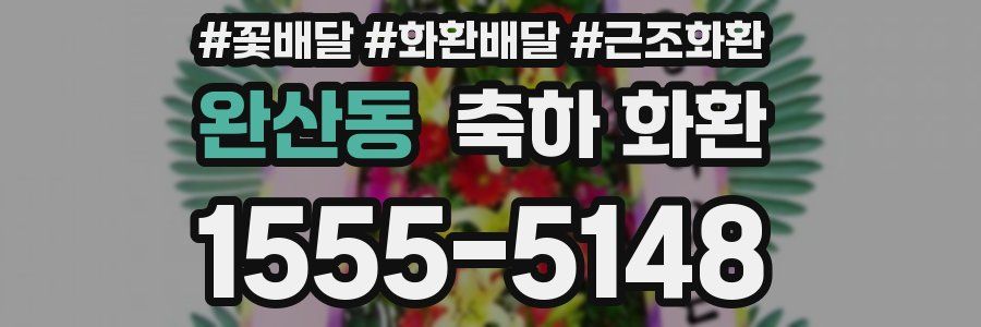 완산동 축하 화환