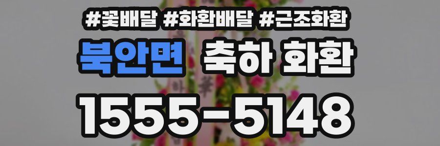 북안면 축하 화환