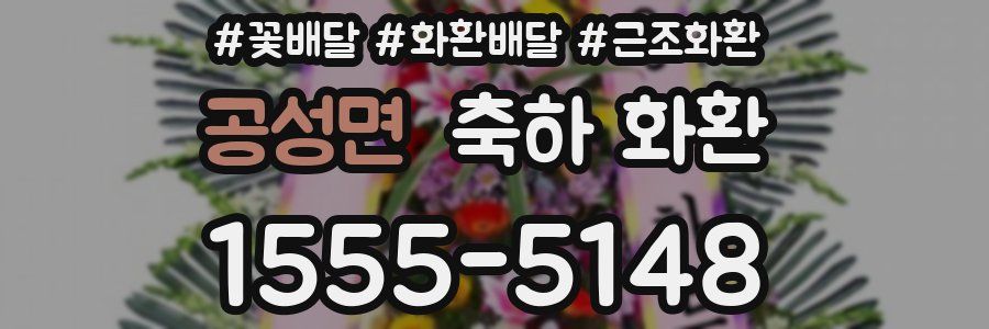 공성면 축하 화환