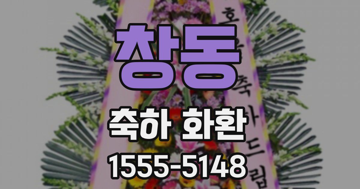 창동 축하 화환