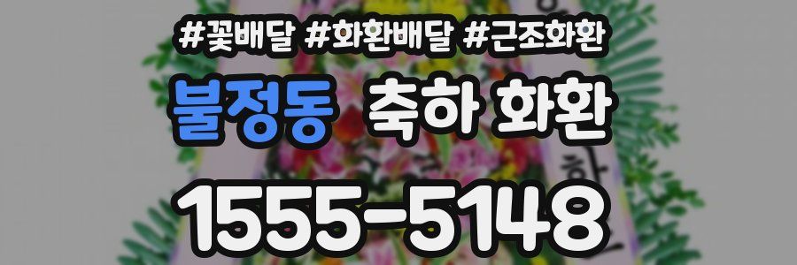 불정동 축하 화환