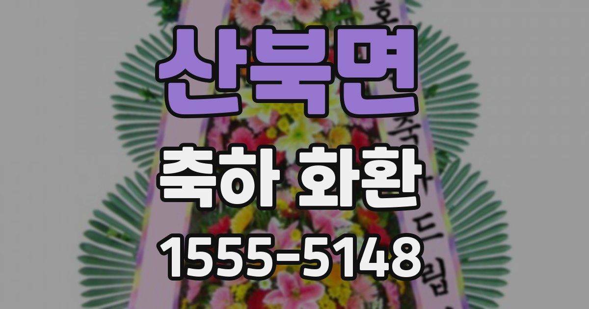 산북면 축하 화환