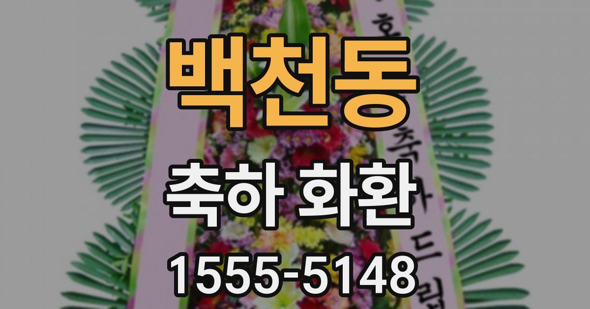 백천동 축하 화환