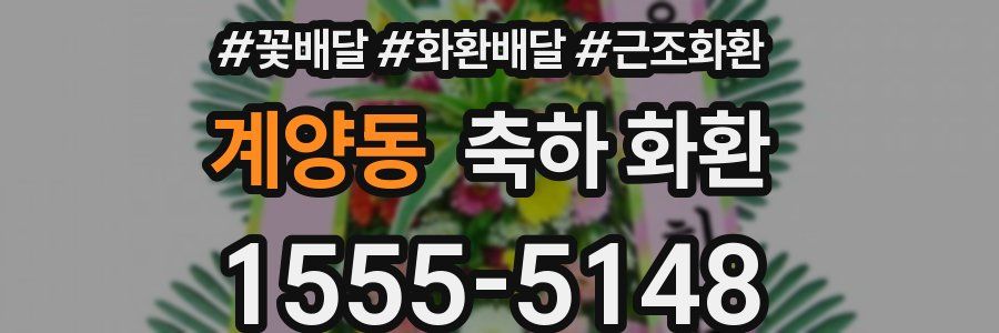 계양동 축하 화환