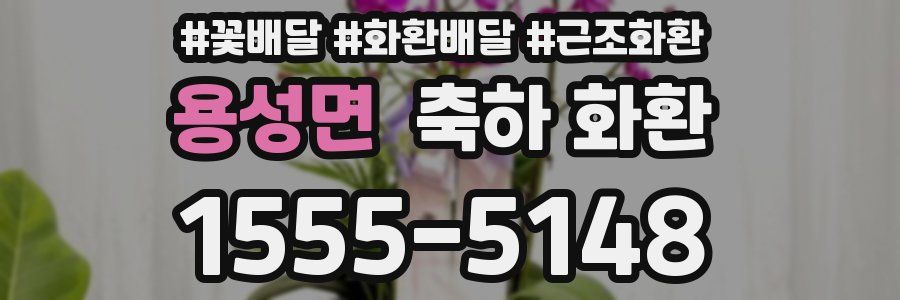 용성면 축하 화환